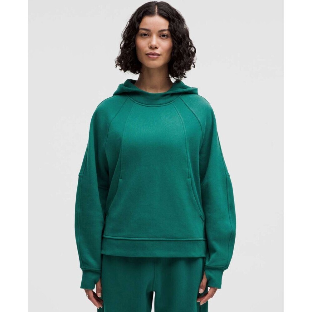 Lululemon Scuba Oversized Side-Slit Hoodie Teal Lagoon Size M/L